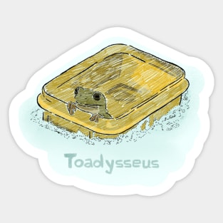 Toadysseus adventure - blue version Sticker